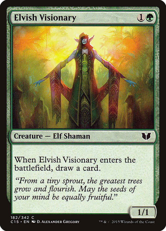 Elvish Visionary [Commander 2015] MTG Single Magic: The Gathering | Red Claw Gaming