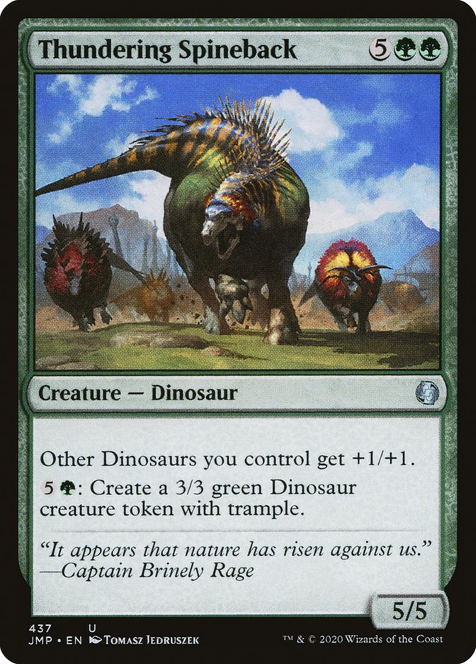 Thundering Spineback [Jumpstart] MTG Single Magic: The Gathering | Red Claw Gaming