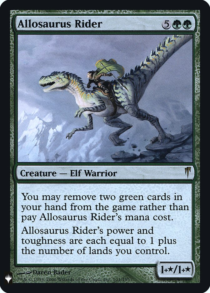 Allosaurus Rider [Mystery Booster] MTG Single Magic: The Gathering | Red Claw Gaming