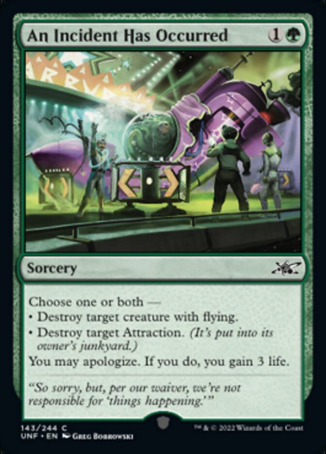 An Incident Has Occurred [Unfinity] MTG Single Magic: The Gathering    | Red Claw Gaming