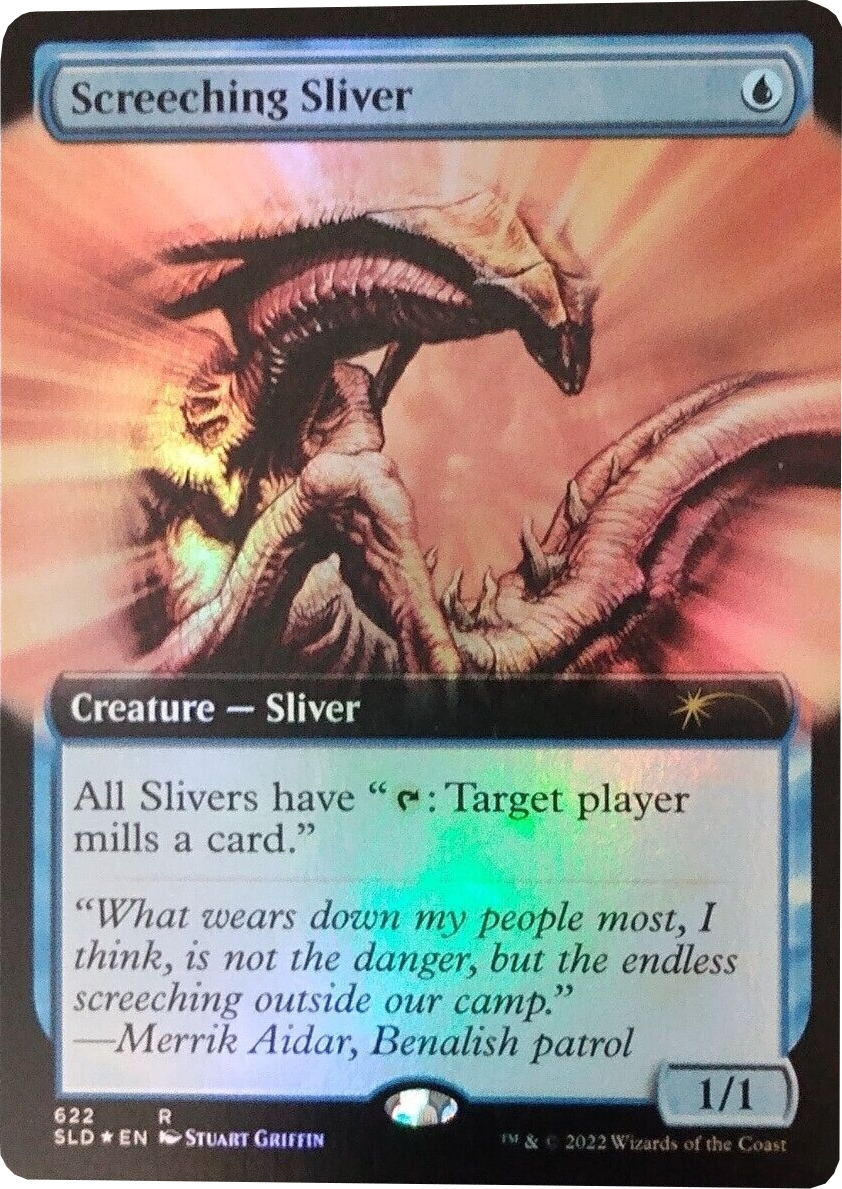 Screeching Sliver (Extended Art) [Secret Lair Drop Promos] MTG Single Magic: The Gathering | Red Claw Gaming