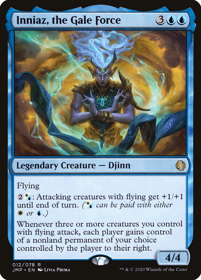 Inniaz, the Gale Force [Jumpstart] MTG Single Magic: The Gathering | Red Claw Gaming