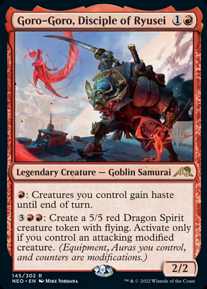 Goro-Goro, Disciple of Ryusei (Promo Pack) [Kamigawa: Neon Dynasty Promos] MTG Single Magic: The Gathering | Red Claw Gaming