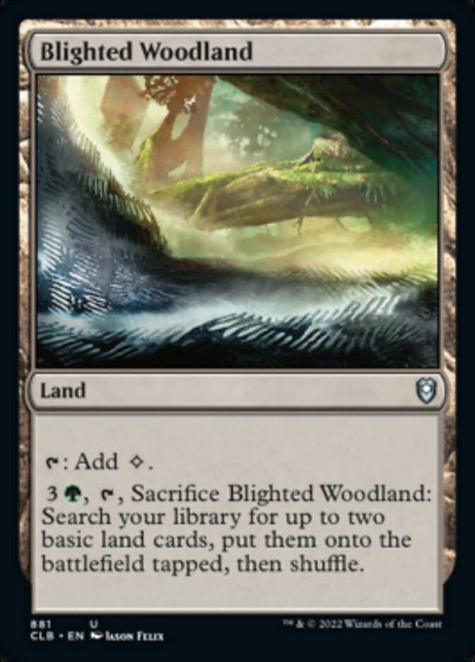 Blighted Woodland [Commander Legends: Battle for Baldur's Gate] MTG Single Magic: The Gathering | Red Claw Gaming