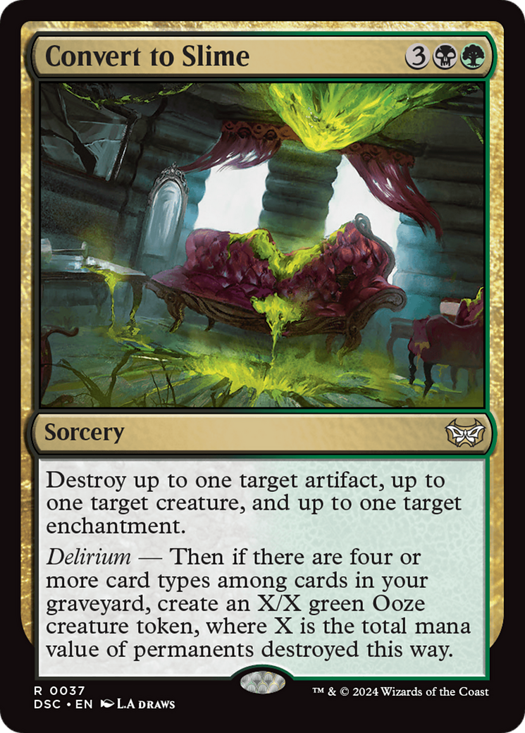 Convert to Slime [Duskmourn: House of Horror Commander] MTG Single Magic: The Gathering | Red Claw Gaming