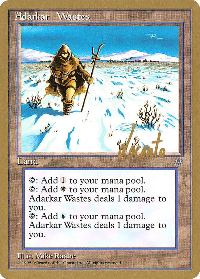 Adarkar Wastes (Michael Loconto) [Pro Tour Collector Set] MTG Single Magic: The Gathering | Red Claw Gaming