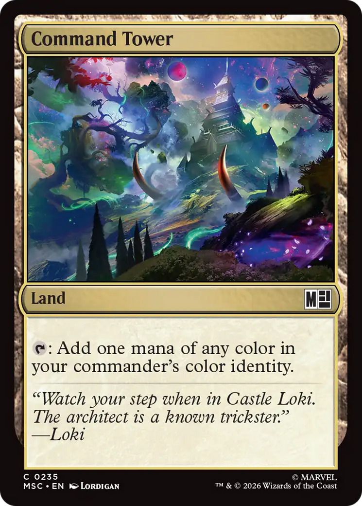 Command Tower (0235) [Marvel Super Heroes Commander] MTG Single Magic: The Gathering | Red Claw Gaming