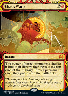 Chaos Warp (Foil Etched) [Strixhaven: Mystical Archive] MTG Single Magic: The Gathering | Red Claw Gaming