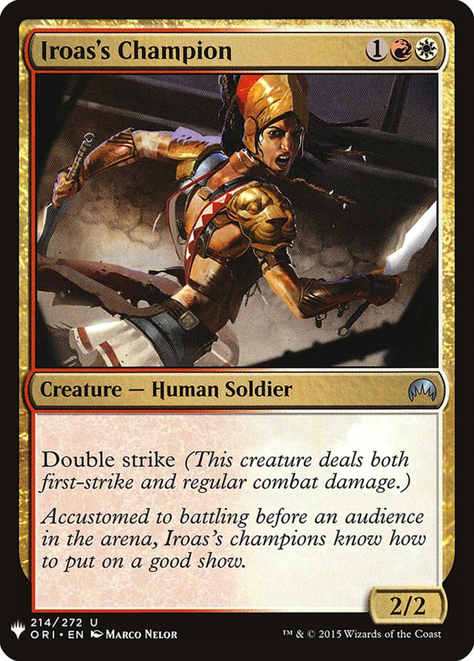 Iroas's Champion [Mystery Booster] MTG Single Magic: The Gathering | Red Claw Gaming