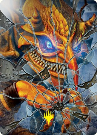 Reflection of Kiki-Jiki Art Card (Gold-Stamped Signature) [Kamigawa: Neon Dynasty Art Series] MTG Single Magic: The Gathering | Red Claw Gaming