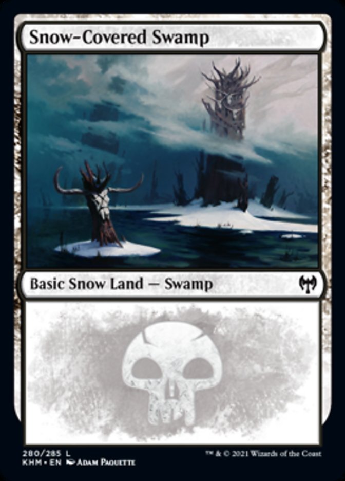 Snow-Covered Swamp (280) [Kaldheim] MTG Single Magic: The Gathering | Red Claw Gaming