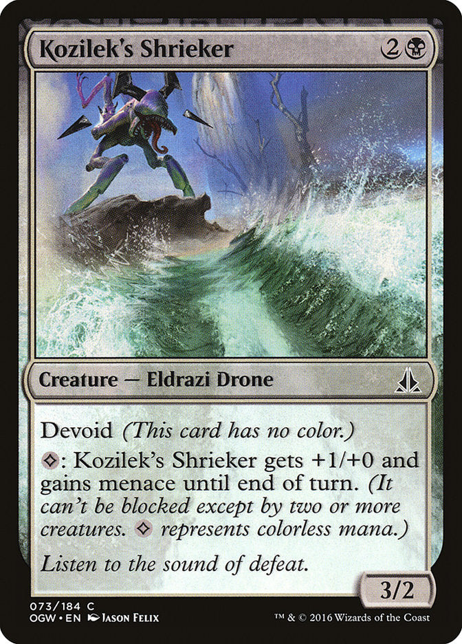 Kozilek's Shrieker [Oath of the Gatewatch] MTG Single Magic: The Gathering | Red Claw Gaming