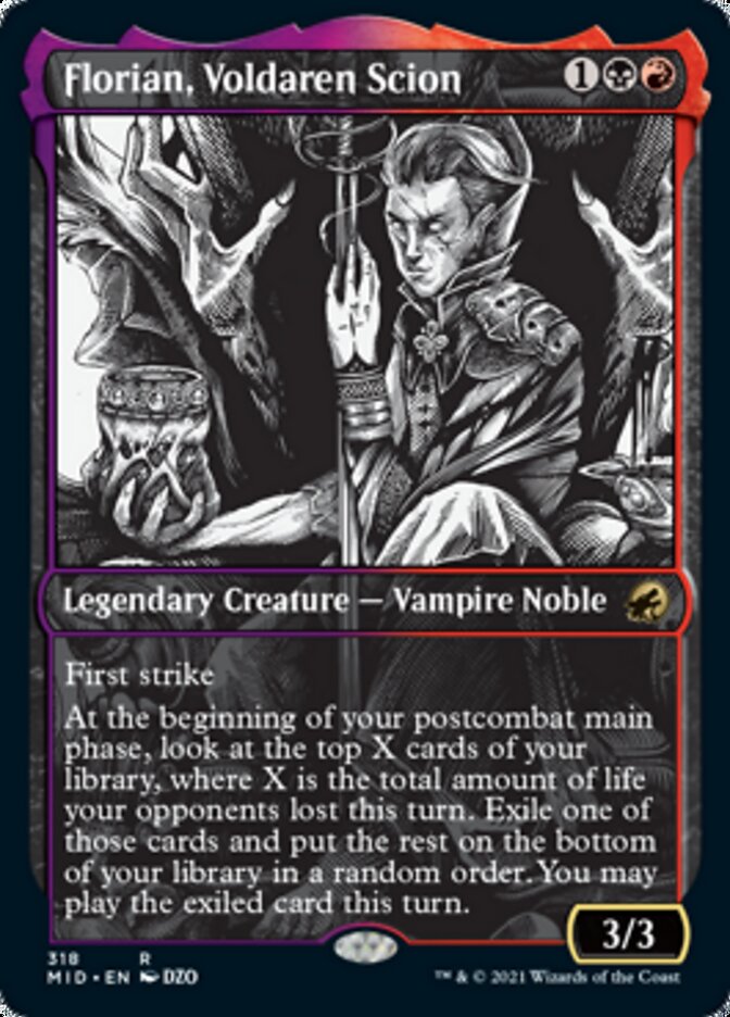 Florian, Voldaren Scion (Showcase Eternal Night) [Innistrad: Midnight Hunt] MTG Single Magic: The Gathering | Red Claw Gaming