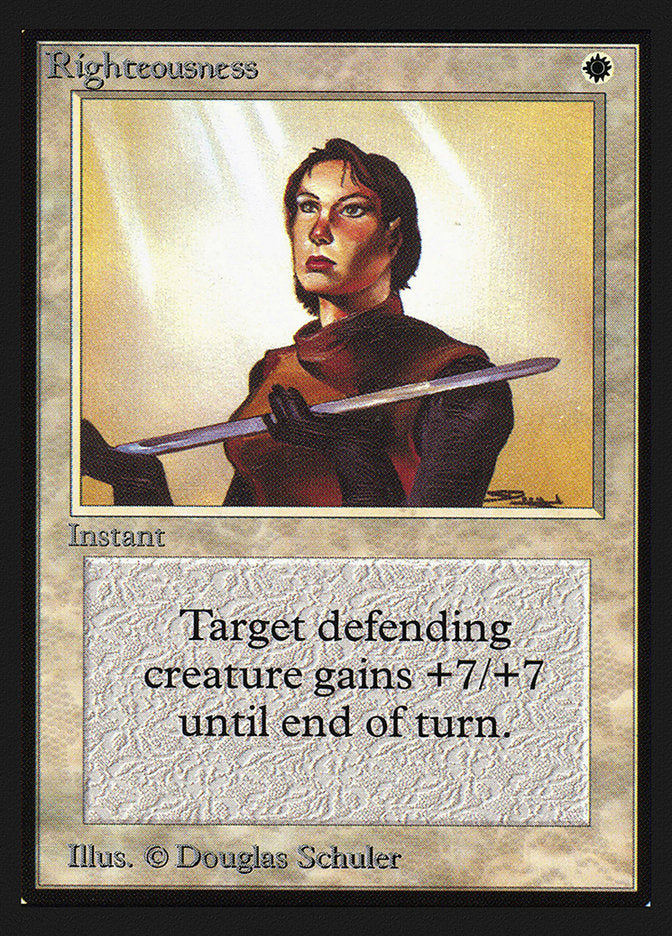Righteousness [International Collectors' Edition] MTG Single Magic: The Gathering | Red Claw Gaming