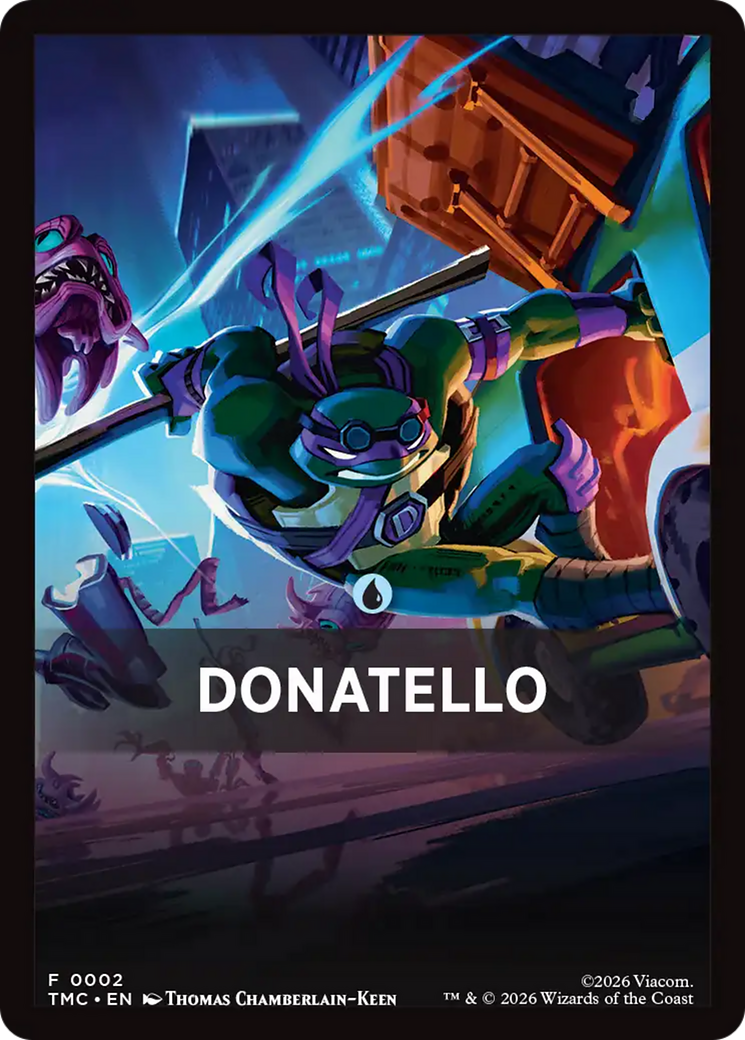 Donatello Theme Card [Teenage Mutant Ninja Turtles Commander Tokens] MTG Single Magic: The Gathering | Red Claw Gaming