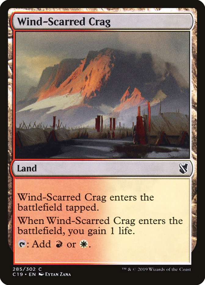 Wind-Scarred Crag [Commander 2019] MTG Single Magic: The Gathering | Red Claw Gaming