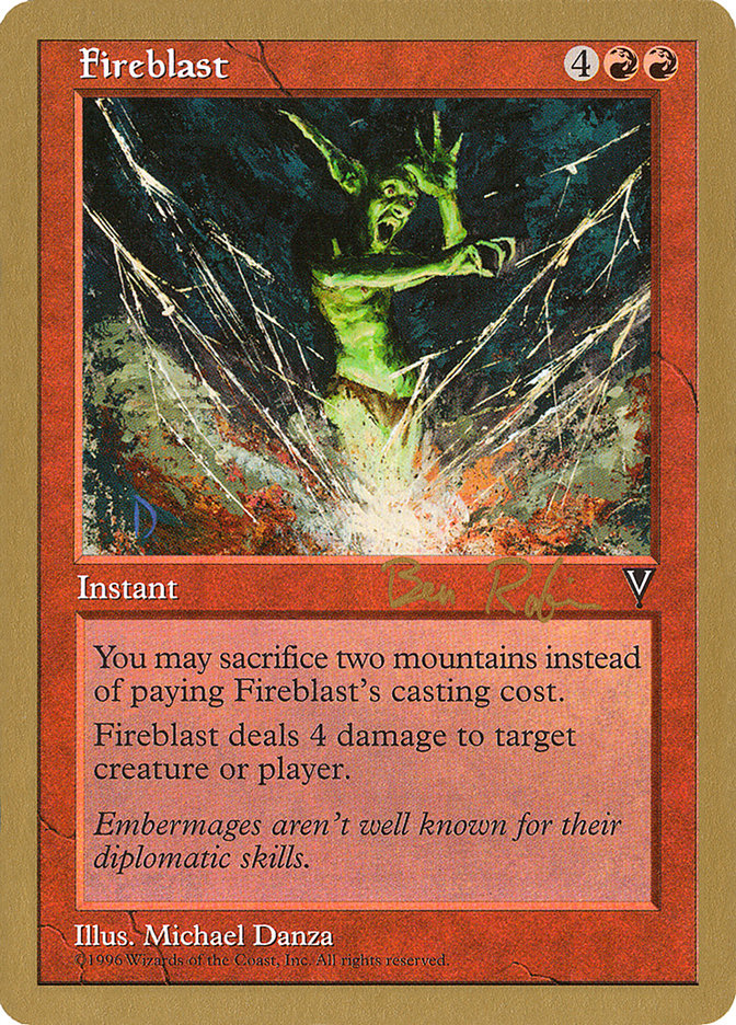 Fireblast (Ben Rubin) [World Championship Decks 1998] MTG Single Magic: The Gathering | Red Claw Gaming