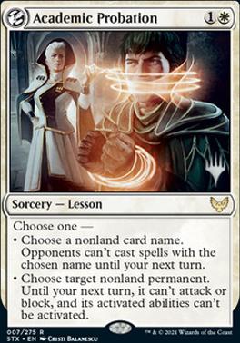 Academic Probation (Promo Pack) [Strixhaven: School of Mages Promos] MTG Single Magic: The Gathering | Red Claw Gaming