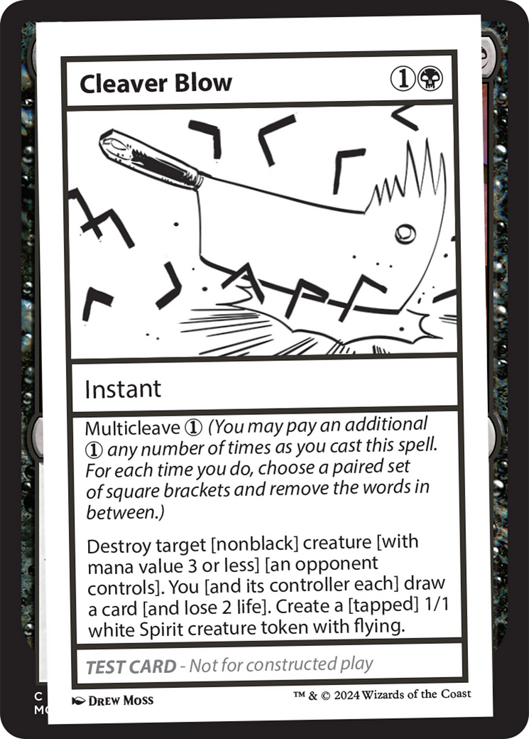 Cleaver Blow [Mystery Booster 2 Playtest Cards] MTG Single Magic: The Gathering | Red Claw Gaming