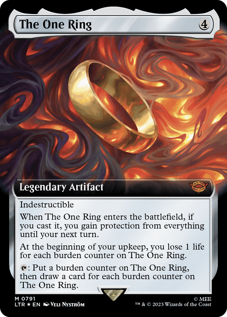 The One Ring (Extended Art) (Surge Foil) [The Lord of the Rings: Tales of Middle-Earth] MTG Single Magic: The Gathering | Red Claw Gaming