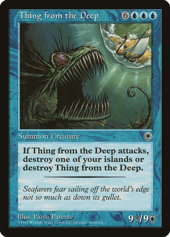 Thing from the Deep [Portal] MTG Single Magic: The Gathering | Red Claw Gaming