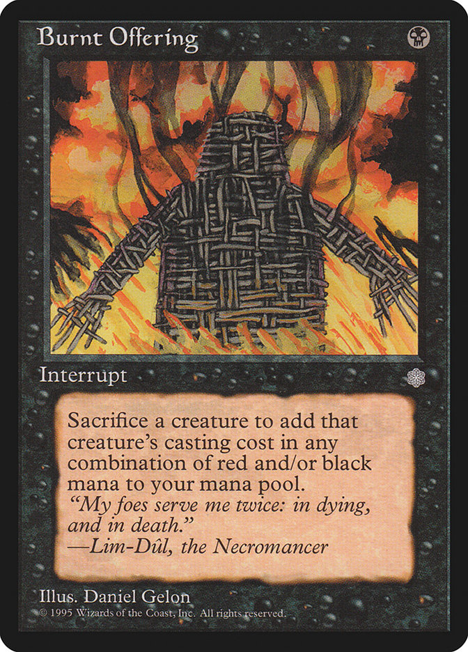 Burnt Offering [Ice Age] MTG Single Magic: The Gathering | Red Claw Gaming