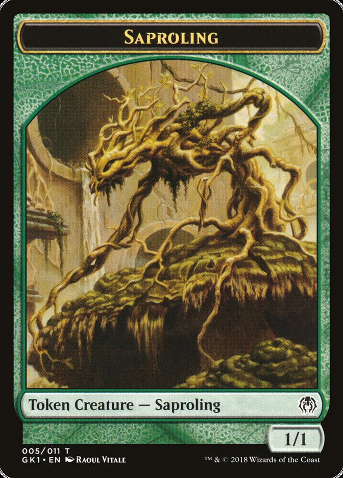Saproling // Insect Double-Sided Token [Guilds of Ravnica Guild Kit Tokens] MTG Single Magic: The Gathering | Red Claw Gaming