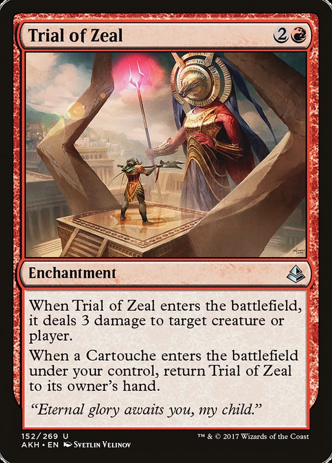 Trial of Zeal [Amonkhet] MTG Single Magic: The Gathering | Red Claw Gaming