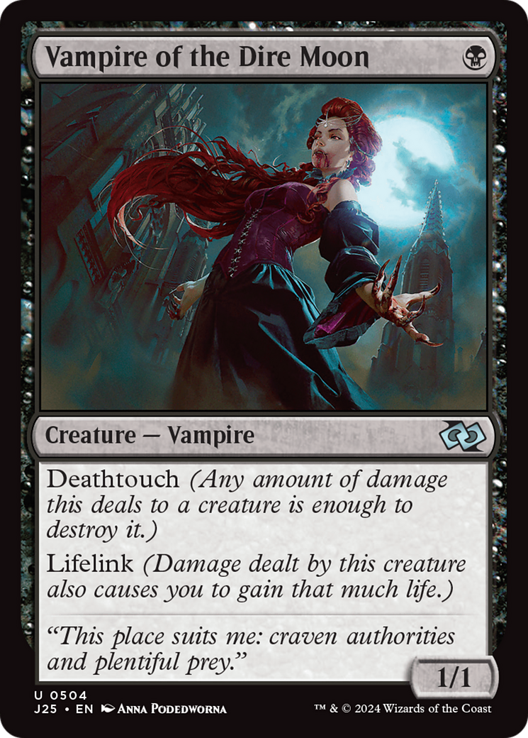 Vampire of the Dire Moon [Foundations Jumpstart] MTG Single Magic: The Gathering | Red Claw Gaming