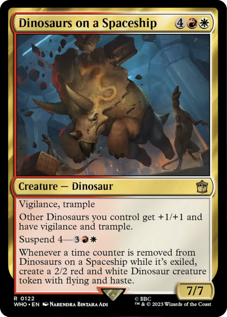 Dinosaurs on a Spaceship [Doctor Who] MTG Single Magic: The Gathering    | Red Claw Gaming