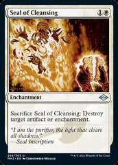Seal of Cleansing (Foil Etched) [Modern Horizons 2] MTG Single Magic: The Gathering    | Red Claw Gaming