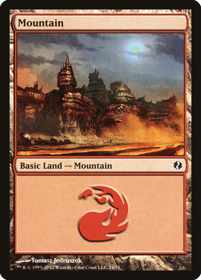 Mountain (74) [Duel Decks: Venser vs. Koth] MTG Single Magic: The Gathering | Red Claw Gaming