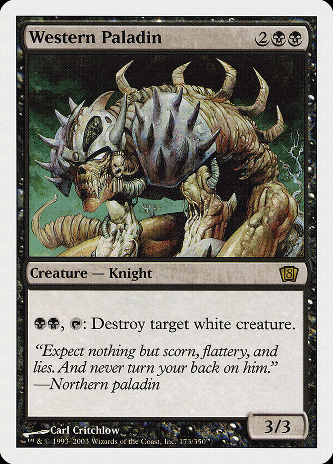 Western Paladin [Eighth Edition] MTG Single Magic: The Gathering | Red Claw Gaming