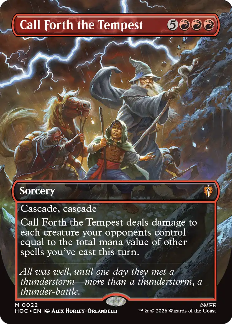 Call Forth the Tempest (Borderless) [The Hobbit: Eternal-Legal] MTG Single Magic: The Gathering | Red Claw Gaming