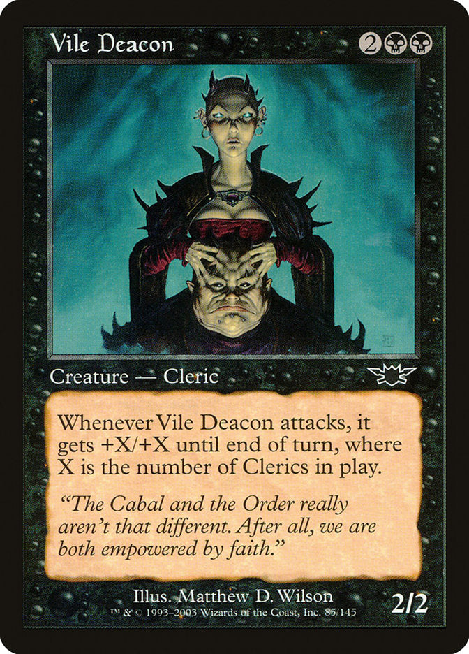Vile Deacon [Legions] MTG Single Magic: The Gathering | Red Claw Gaming