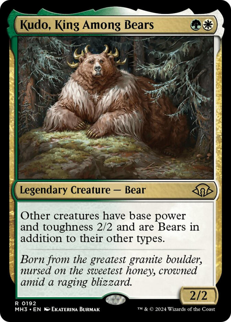 Kudo, King Among Bears [Modern Horizons 3] MTG Single Magic: The Gathering    | Red Claw Gaming