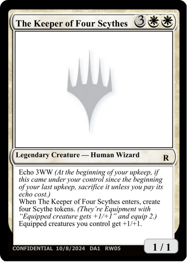 The Keeper of Four Scythes [Unknown Event] MTG Single Magic: The Gathering | Red Claw Gaming