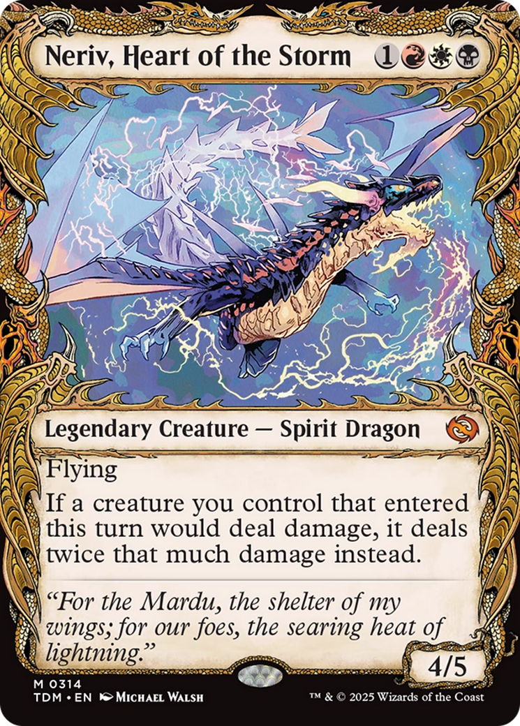 Neriv, Heart of the Storm (Showcase) [Tarkir: Dragonstorm] MTG Single Magic: The Gathering | Red Claw Gaming