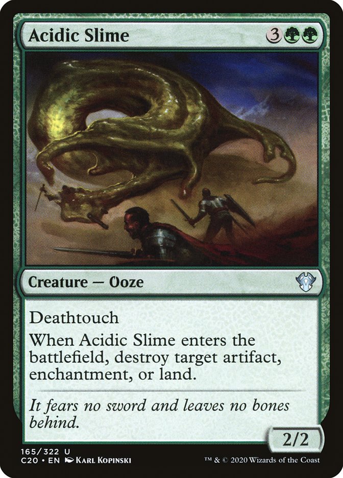 Acidic Slime [Commander 2020] MTG Single Magic: The Gathering | Red Claw Gaming
