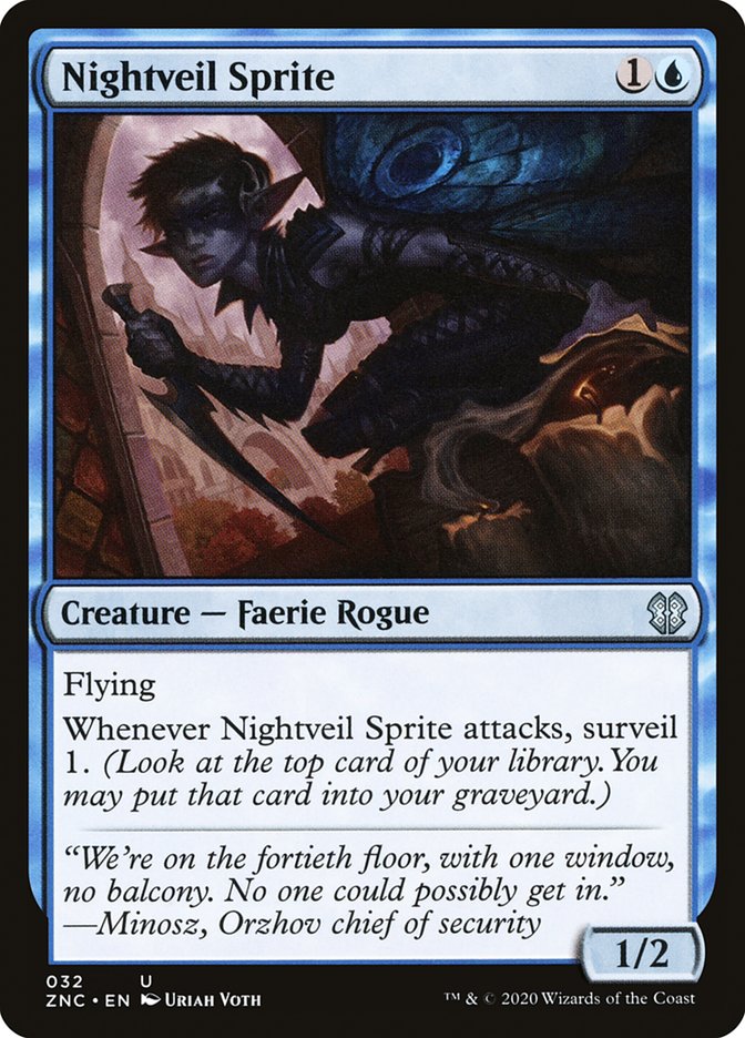Nightveil Sprite [Zendikar Rising Commander] MTG Single Magic: The Gathering | Red Claw Gaming