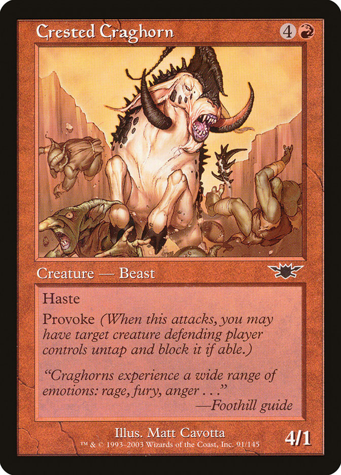 Crested Craghorn [Legions] MTG Single Magic: The Gathering | Red Claw Gaming