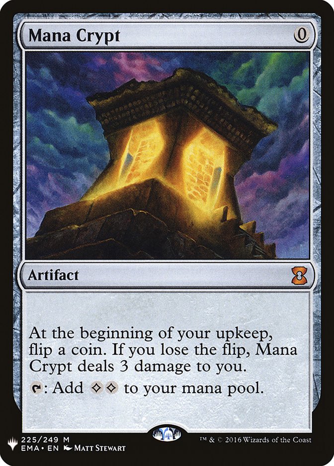 Mana Crypt [Mystery Booster] MTG Single Magic: The Gathering    | Red Claw Gaming