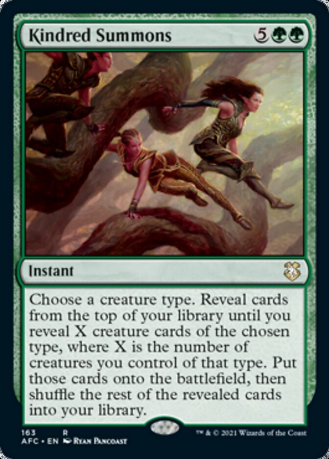 Kindred Summons [Dungeons & Dragons: Adventures in the Forgotten Realms Commander] MTG Single Magic: The Gathering | Red Claw Gaming