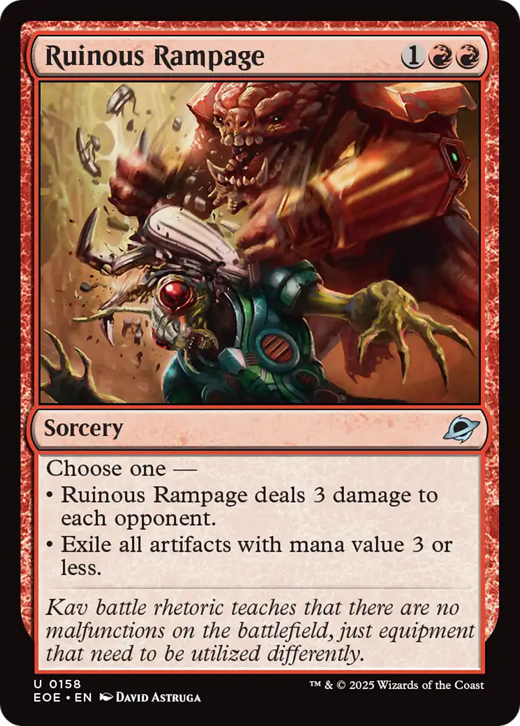 Ruinous Rampage [Edge of Eternities] MTG Single Magic: The Gathering | Red Claw Gaming