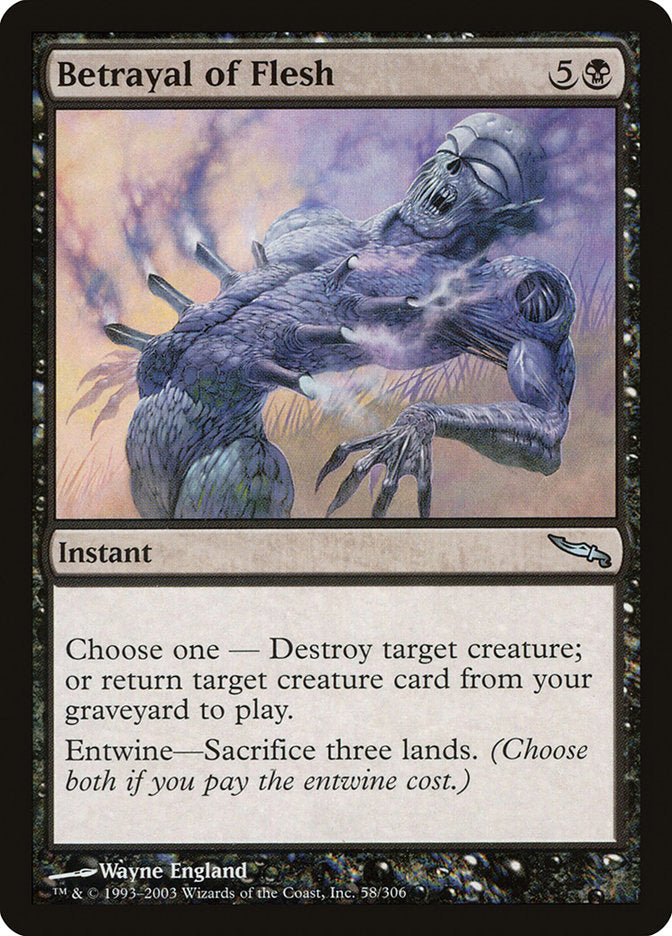 Betrayal of Flesh [Mirrodin] MTG Single Magic: The Gathering | Red Claw Gaming