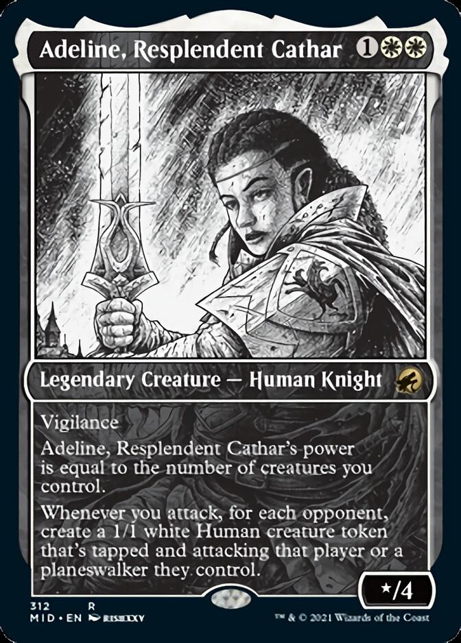 Adeline, Resplendent Cathar (Showcase Eternal Night) [Innistrad: Midnight Hunt] MTG Single Magic: The Gathering | Red Claw Gaming
