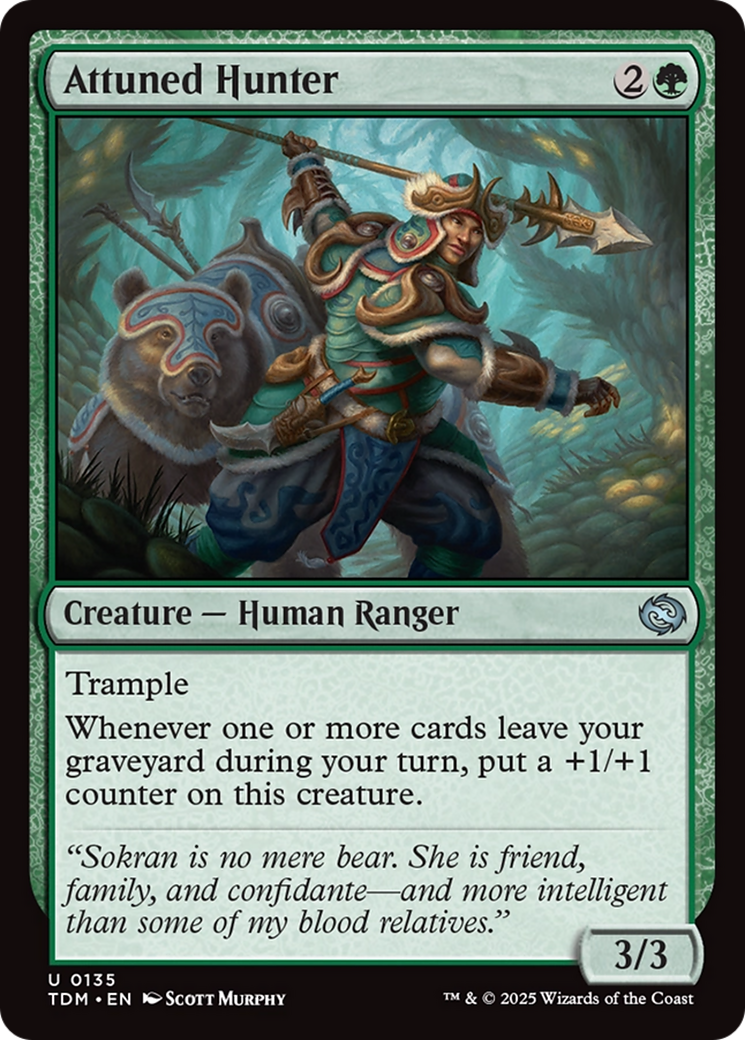 Attuned Hunter [Tarkir: Dragonstorm] MTG Single Magic: The Gathering | Red Claw Gaming