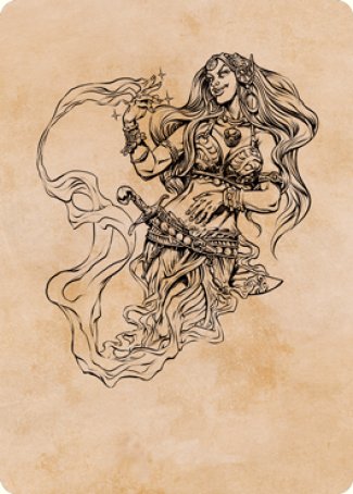 Djinni Windseer (Showcase) Art Card [Dungeons & Dragons: Adventures in the Forgotten Realms Art Series] MTG Single Magic: The Gathering | Red Claw Gaming