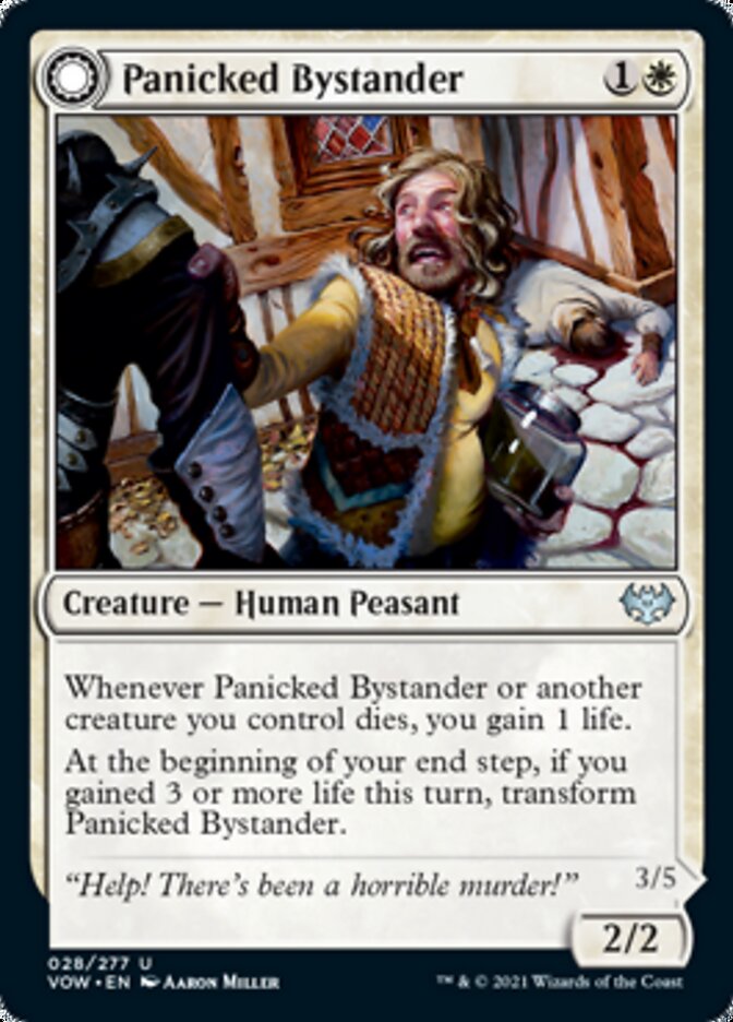 Panicked Bystander // Cackling Culprit [Innistrad: Crimson Vow] MTG Single Magic: The Gathering | Red Claw Gaming