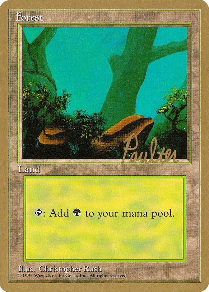 Forest (pp378) (Preston Poulter) [Pro Tour Collector Set] MTG Single Magic: The Gathering | Red Claw Gaming